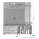 Ver imagem 5 de Estante Home para Tv até 65 Polegadas Serrano Jcm Móveis Cinamomo Off White /onix Flex