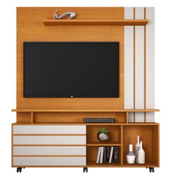 Estante Home para Tv até 65 Polegadas Serrano Jcm Móveis Cinamomo Off White /onix Flex - 3