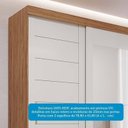 Ver imagem 6 de Guarda Roupa 160,10cm 2 Portas de Correr 3 Gavetas com Espelhos 100% MDF Dubai Espresso Móveis Off White/Cinamomo