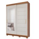 Ver imagem 3 de Guarda Roupa 160,10cm 2 Portas de Correr 3 Gavetas com Espelhos 100% Mdf Dubai Espresso Móveis