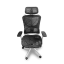 Ver imagem 7 de Cadeira de Escritório Ergonômica Premium Branca e Preta com Apoio Lombar Braços 3d Cabide