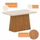 Ver imagem 3 de Mesa com 4 Cadeiras 1,20 Mônaco Cinam/off Premiu/cinza - M. Arapongas Cinamomo/off Premium/cinza