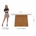 Ver imagem 4 de Mesa com 4 Cadeiras 1,20 Mônaco Cinam/off Premiu/cinza - M. Arapongas Cinamomo/off Premium/cinza