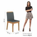 Ver imagem 6 de Mesa com 4 Cadeiras 1,20 Mônaco Cinam/off Premiu/cinza - M. Arapongas Cinamomo/off Premium/cinza