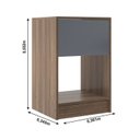 Ver imagem 3 de Mesa de Cabeceira Bravo com Gaveta e Nicho