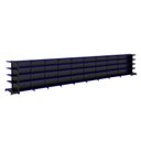 Ver imagem 1 de Gondola Centro 170 Amapa Flex Kit 8 Metros 2 Ponta Preto PE Az - Amapá