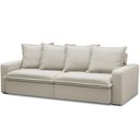 Ver imagem 1 de Sofá Retrátil Reclinável Living 195cm Vêneto F04 Veludo Bege