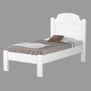 Ver imagem 2 de Cama de Solteiro 100% MDF 107x94x195cm Iris Branco