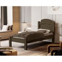 Ver imagem 1 de Cama de Solteiro 100% MDF 107x94x195cm Iris Marrom/Castanho