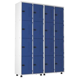 Armário Roupeiro Aço 16 Portas Guarda Volume Trinco - 1