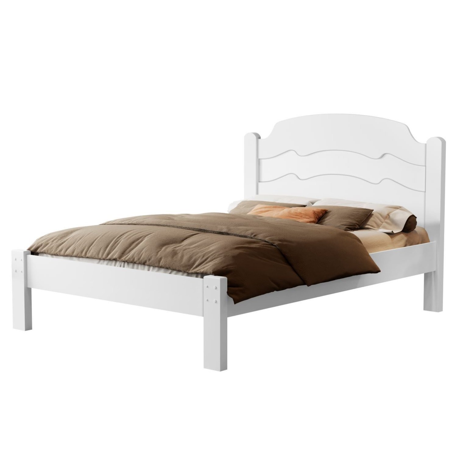 Cama Casal 100% Mdf 107x144x195cm Iris - 2