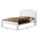 Ver imagem 3 de Cama Casal 100% MDF 107x144x195cm Iris Branco