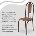 Ver imagem 7 de Conjunto Sala de Jantar Mesa Redonda 70cm Tampo Granito Topázio 4 Cadeiras Linda Yescasa