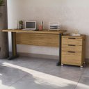 Ver imagem 2 de Mesa Escritorio 120 Cm e Gaveteiro 3 Gavetas Versatil Itapua Kappesberg