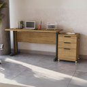 Ver imagem 5 de Mesa Escritorio 120 Cm e Gaveteiro 3 Gavetas Versatil Itapua Kappesberg