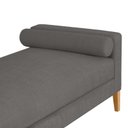 Ver imagem 2 de Recamier Berlim 1,20m Suede Cinza - Inova Decorações