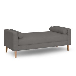 Recamier Berlim 1,20m Suede Cinza - Inova Decorações