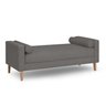 Recamier Berlim 1,20m Suede Cinza - Inova Decorações - 1