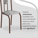 Ver imagem 6 de Conjunto Sala de Jantar Mesa Redonda 70cm Tampo Granito Topázio 4 Cadeiras Linda Yescasa