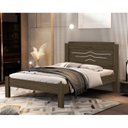 Ver imagem 1 de Cama de Casal 100% MDF 103,5x144x195cm Sofia Marrom/Castanho/Off White