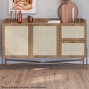 Ver imagem 2 de Aparador Balcao Buffet 139 Cm Pes Metal 28969 Oslo Hanover Artesano