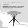Conjunto Sala de Jantar Mesa Redonda 70cm Tampo Granito Topázio 4 Cadeiras Linda Yescasa - 8