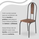 Ver imagem 7 de Conjunto Sala de Jantar Mesa Redonda 70cm Tampo Granito Topázio 4 Cadeiras Linda Yescasa