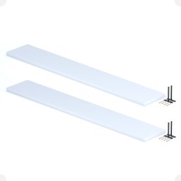 Kit 02 Prateleiras Suporte Embutido 150x25x4cm Branca Conceito - 7