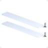 Kit 02 Prateleiras Suporte Embutido 150x25x4cm Branca Conceito - 7