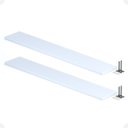 Ver imagem 7 de Kit 02 Prateleiras Suporte Embutido 150x25x4cm Branca Conceito