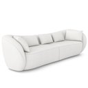 Ver imagem 2 de Sofá 3 Lugares para Sala Living Orgânico 212cm Eça P08 Bouclê Branco - Lyam Decor