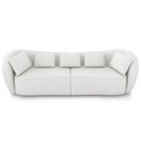 Ver imagem 5 de Sofá 3 Lugares para Sala Living Orgânico 212cm Eça P08 Bouclê Branco - Lyam Decor