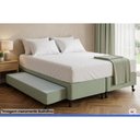 Ver imagem 2 de Cama Box c/Auxiliar Especial Castor Tecido Green 69x188x27
