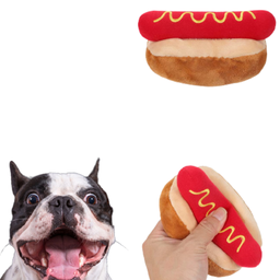 Mordedor de Pelúcia Hotdog Pet Ninho Mordedor Hotdog - 3