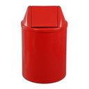 Ver imagem 2 de Lixeira Plástica Com Tampa Vai-vem 22 Litros:Azul/Azul