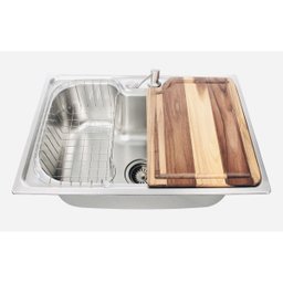 Cuba Gourmet 50x40cm Inox 304 com Torneira Gourmet e Tábua - 2