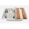 Cuba Gourmet 50x40cm Inox 304 com Torneira Gourmet e Tábua - 2