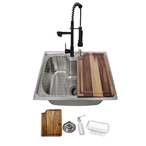 Cuba Gourmet 50x40cm Inox 304 com Torneira Gourmet e Tábua