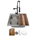 Ver imagem 1 de Cuba Gourmet 50x40cm Inox 304 com Torneira Gourmet e Tábua
