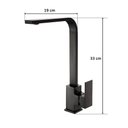 Ver imagem 4 de Torneira Preta Luxo Monocomando 360º Aerador Misturador Cozinha Banheiro Casa
