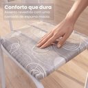 Ver imagem 6 de Conjunto Sala de Jantar Mesa Redonda 70cm Granito Topázio 4 Cadeiras Linda Yescasa Branco/Paraopeba