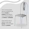 Conjunto Sala de Jantar Mesa Redonda 70cm Tampo Granito Topázio 4 Cadeiras Linda Yescasa - 7