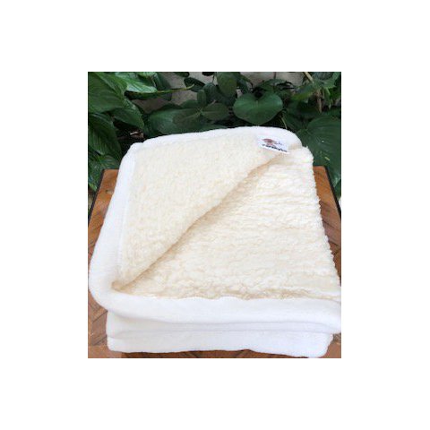Cobertor Mink Sherpa Liso Bebê Cobertores Parahyba Off White