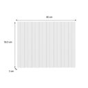 Ver imagem 2 de Multiuso de Cozinha Painel de Edição P/ Fechamento Ripado Bella 2619 59x80x3,0cm Branco - Carraro