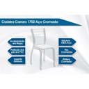 Ver imagem 2 de Kit 6 Cadeiras Sala Jantar 1700 6 Un Preto/Courano Preto - Carraro