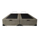 Ver imagem 3 de Cama Box Baú Queen Bipartido 158 Bello Box - Suede Bege