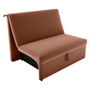 Ver imagem 4 de Sofá Cama para Descanso Galway Veludo Ferrugem