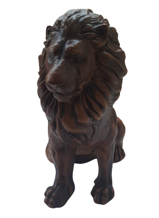 Estatueta Leão Marrom Utilidade Criativa