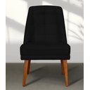 Ver imagem 2 de Cadeira de Jantar Paris Suede Preto Suede Preto