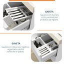 Ver imagem 6 de Gabinete para Banheiro Suspenso Ripy 60cm sem Lavatório Yescasa Branco